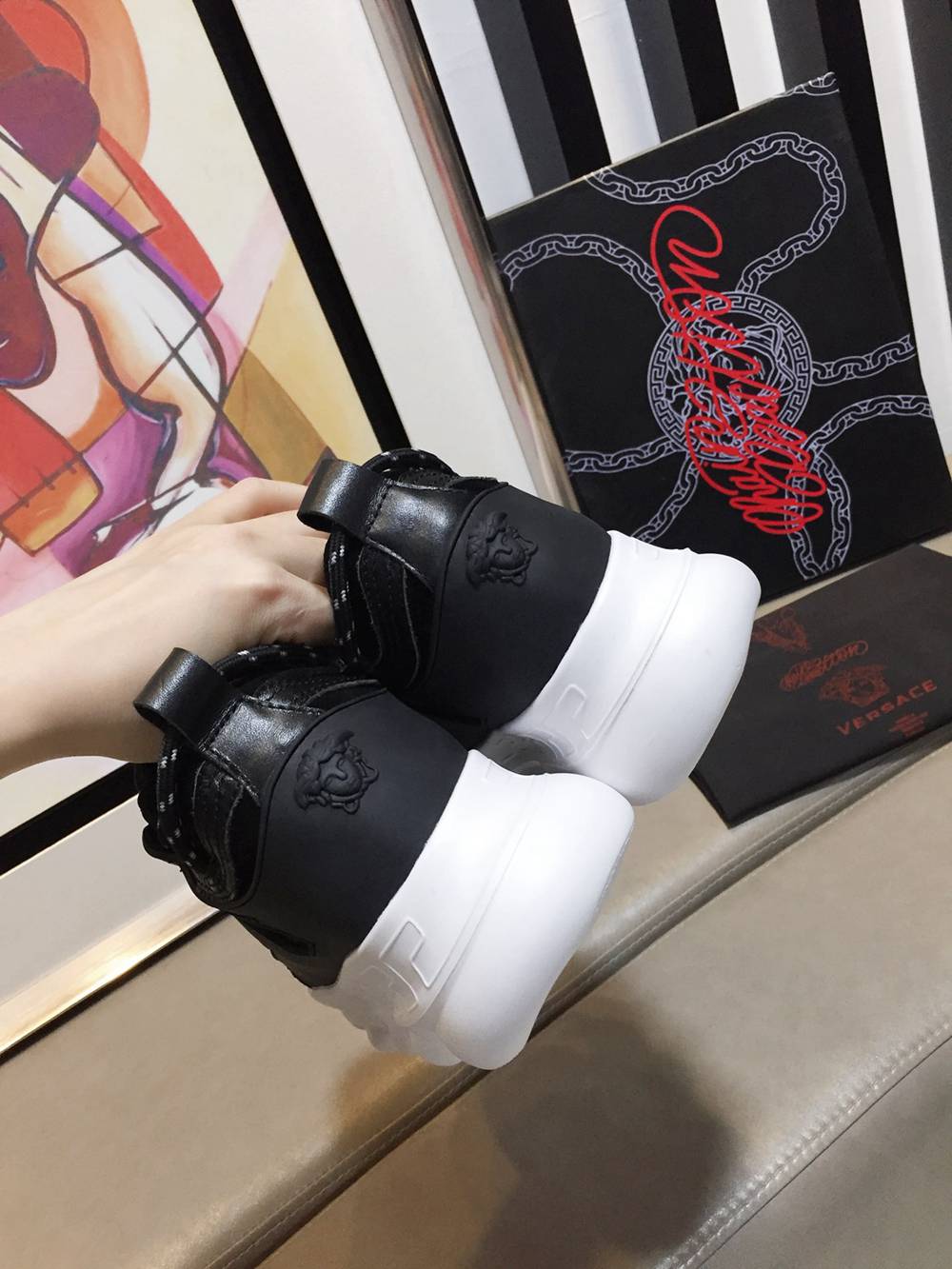 V*ERSACE SNEAKERS BLACK
